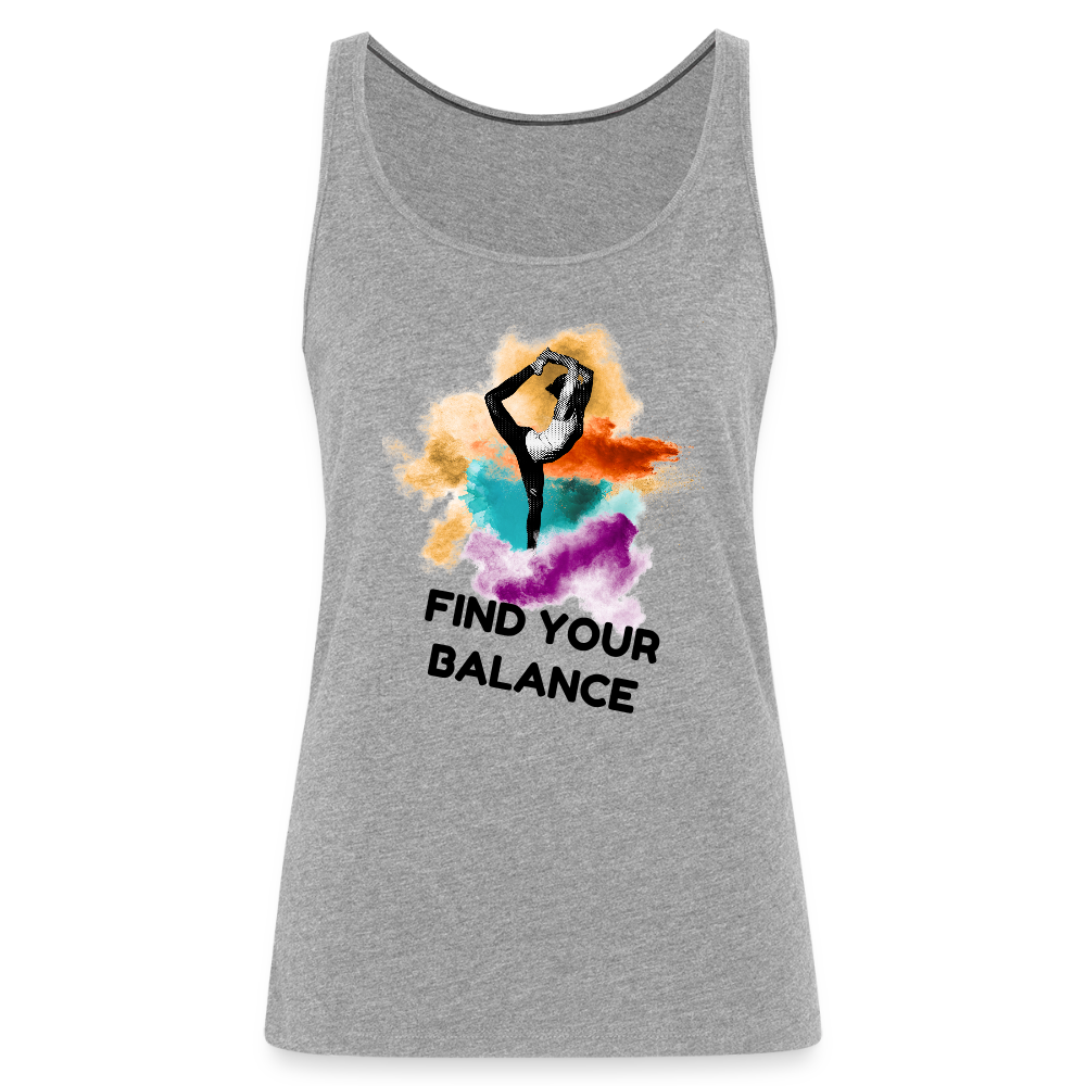Frauen Premium Tank Top BALANCE Grau meliert