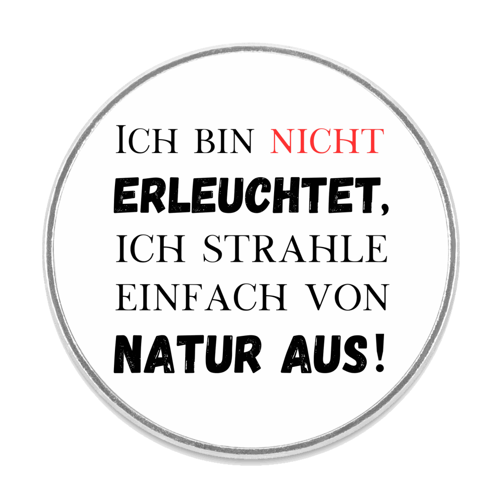 Kühlschrankmagnet - Rund NATUR Weiß