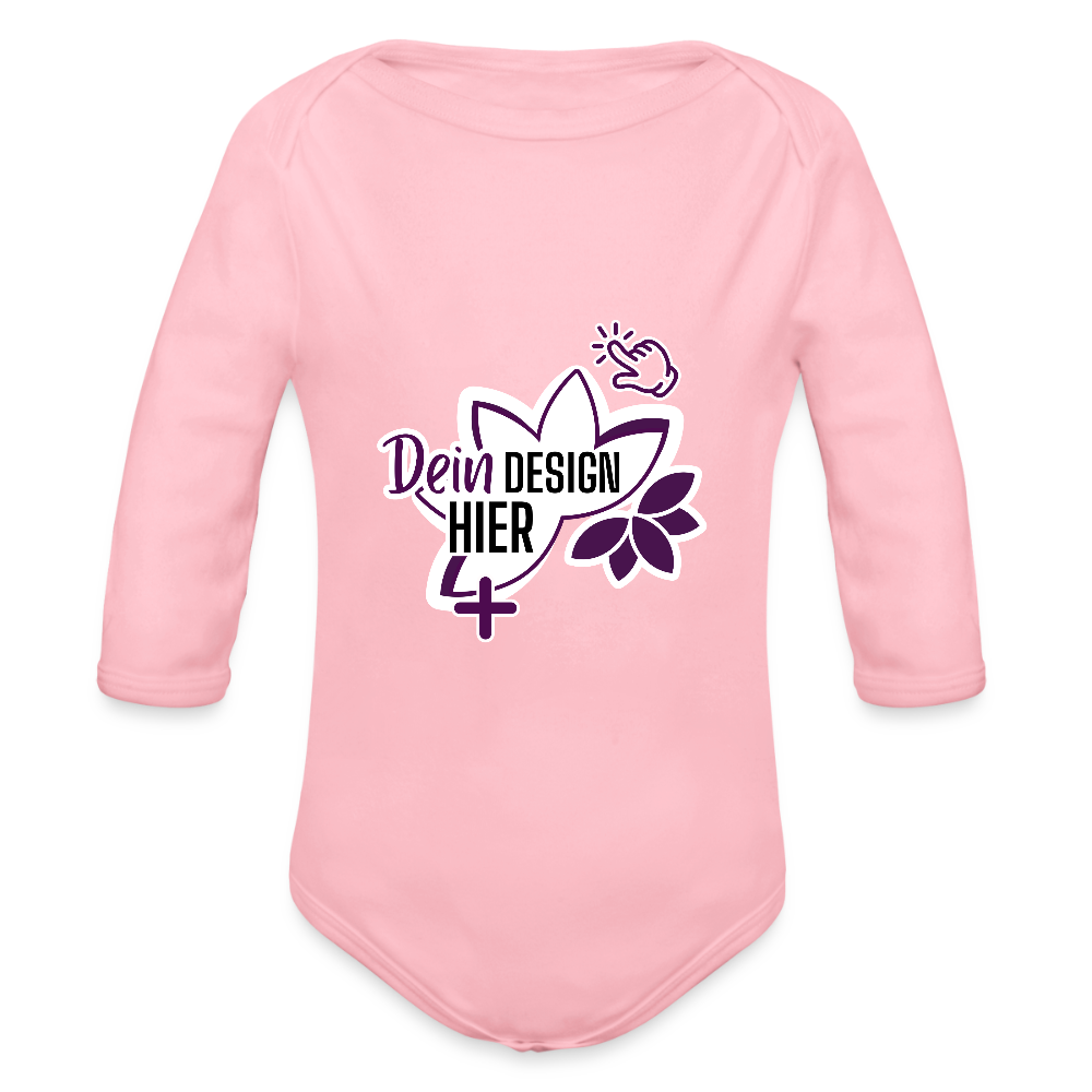 MyEcoStyle Bio Baby Langarm-Body Hellrosa