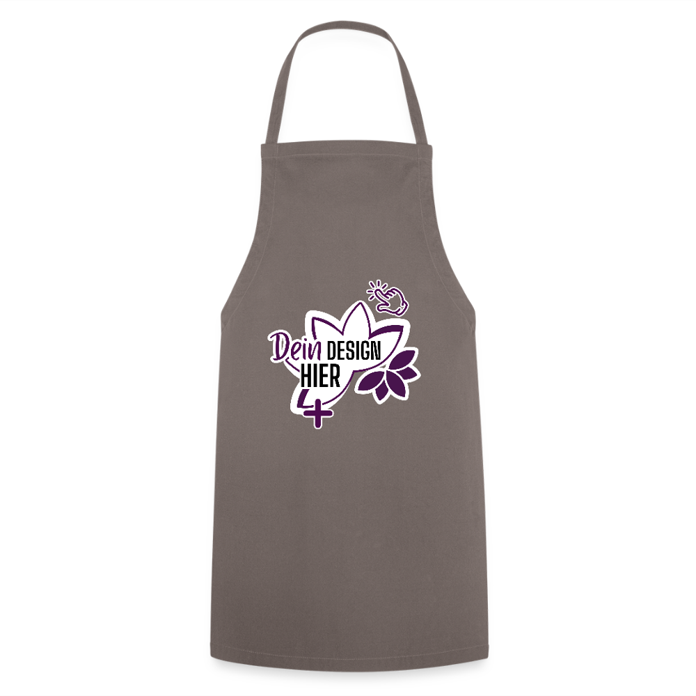 MyEcoStyle Schürze aus Baumwolle Grau