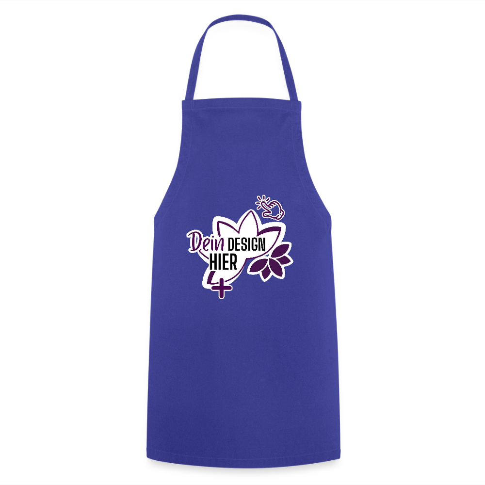 MyEcoStyle Schürze aus Baumwolle Royalblau