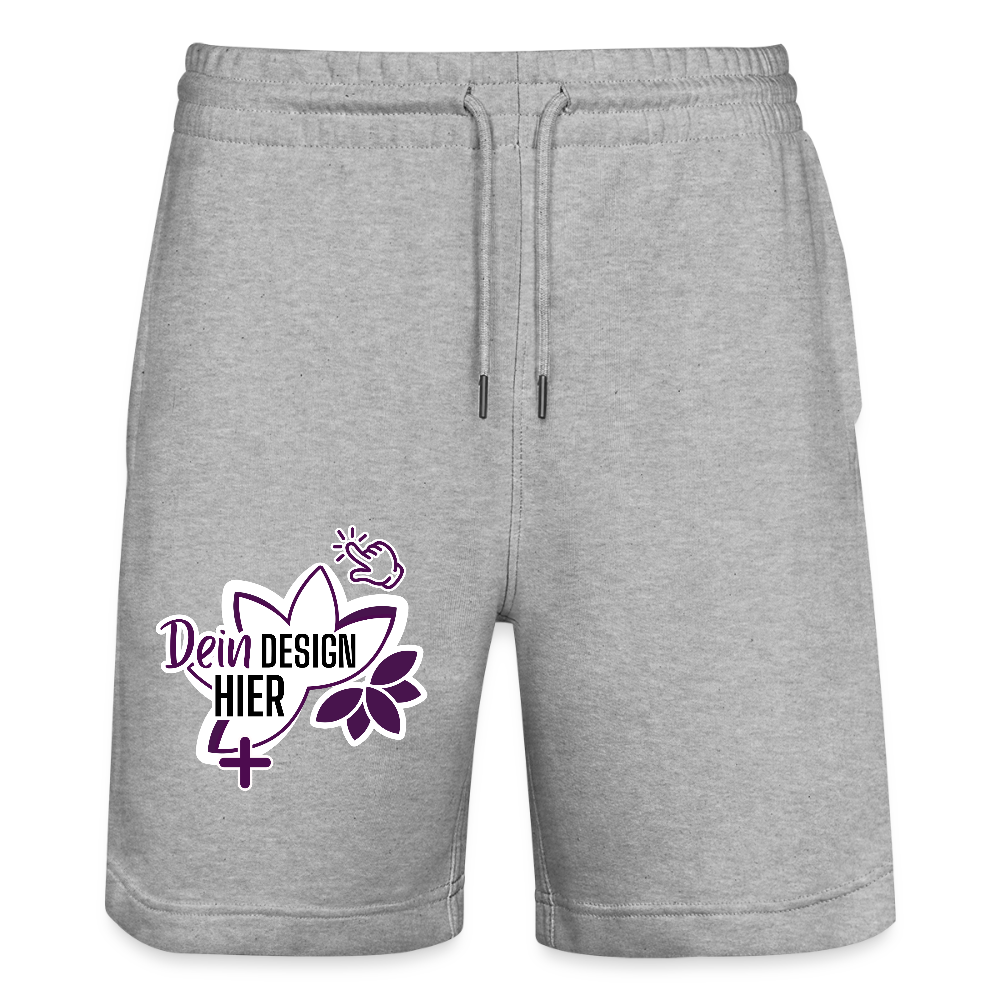 MyEcoStyle Bio Unisex Joggingshorts Grau meliert