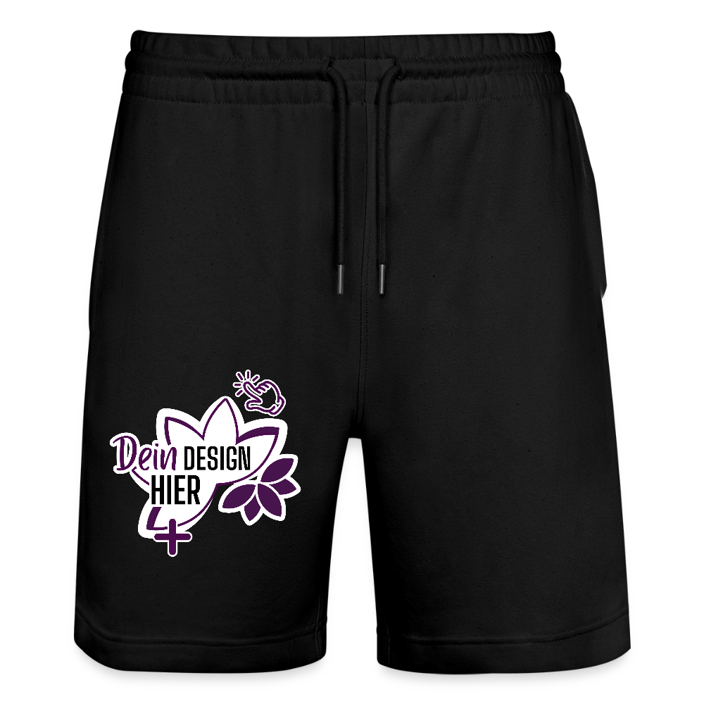 MyEcoStyle Bio Unisex Joggingshorts Schwarz