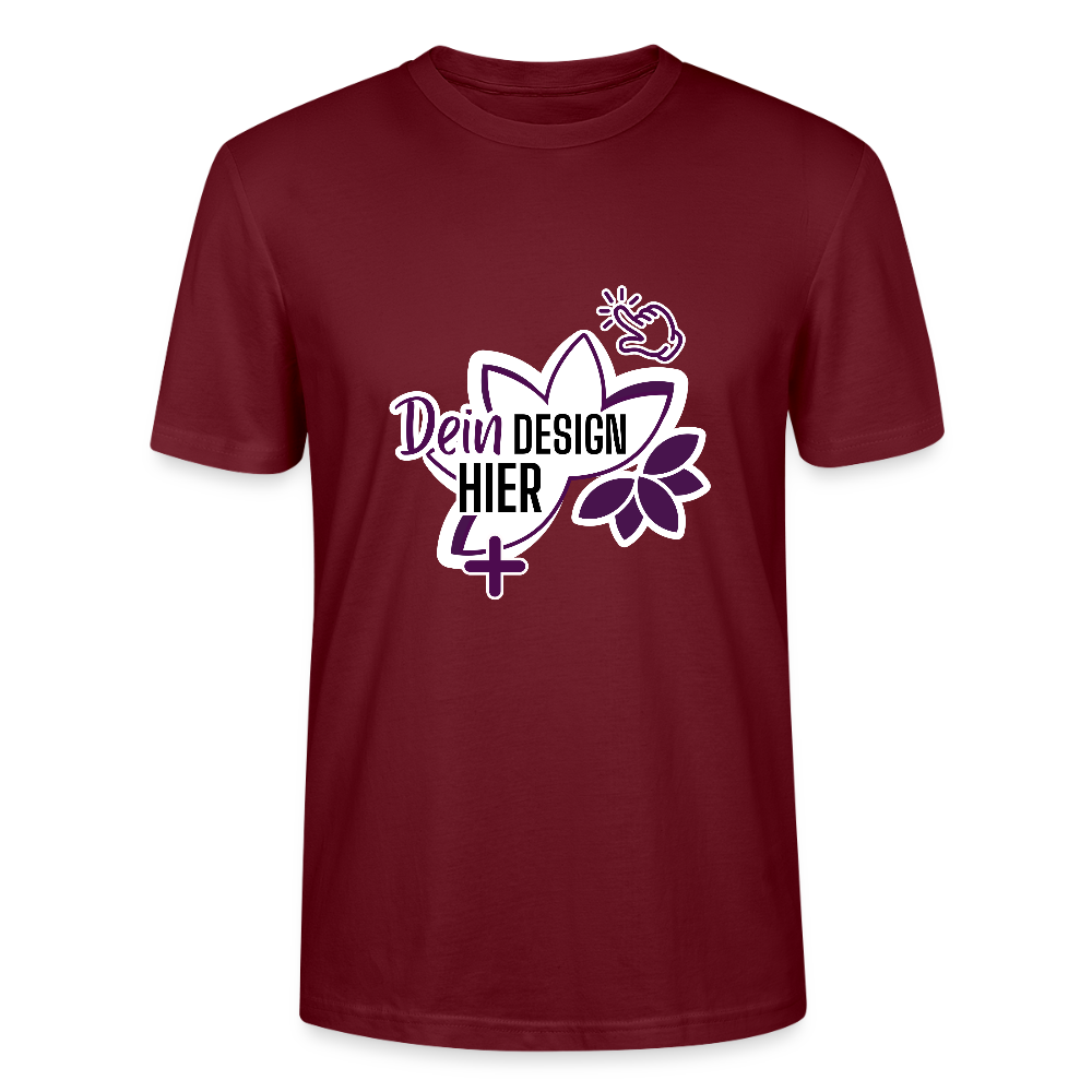 MyEcoStyle Bio Unisex T-Shirt Burgunderrot