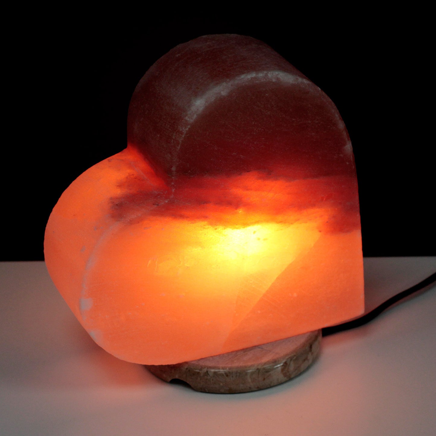 Herzförmige Himalaya-Salzlampe