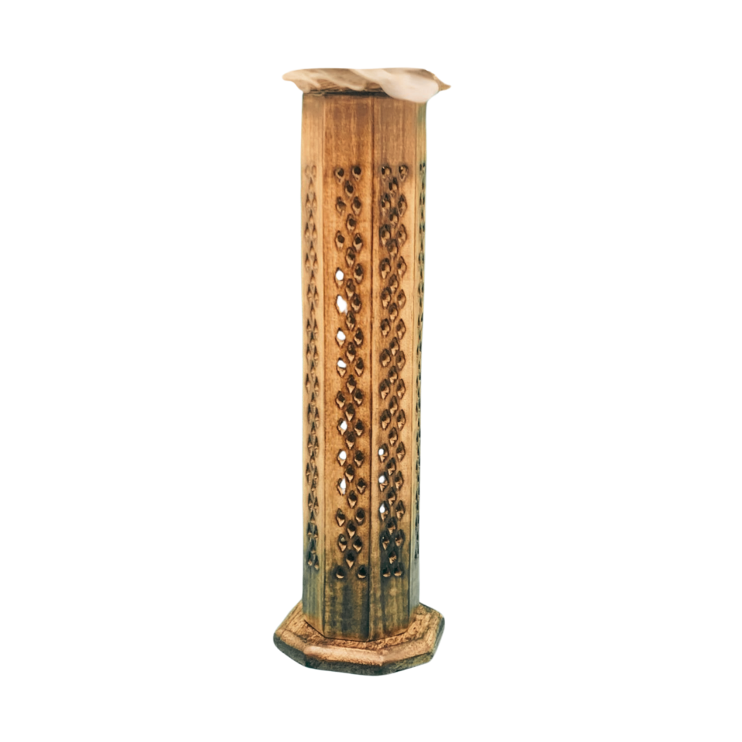 Feng Shui Räucherturm aus hochwertigem Mangoholz