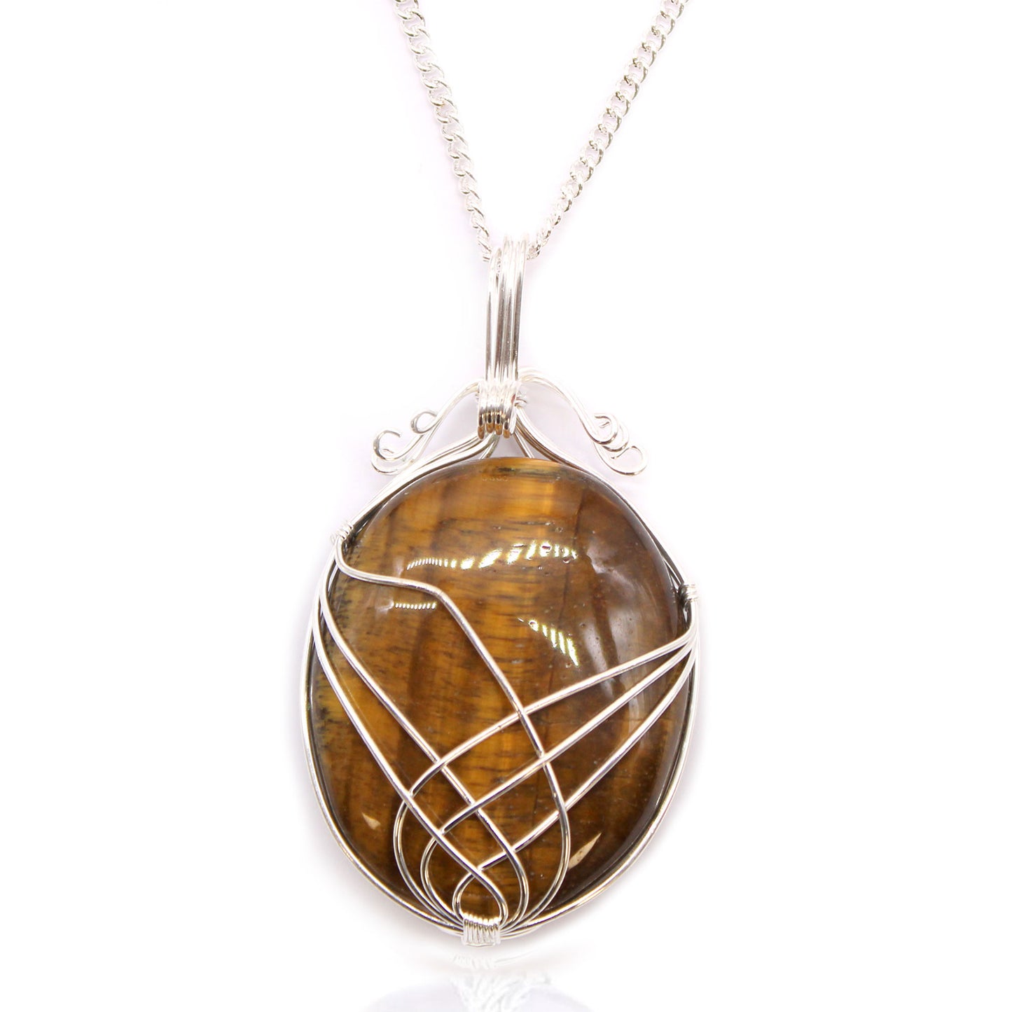 Halskette mit Amethyst – Magischer Schwung