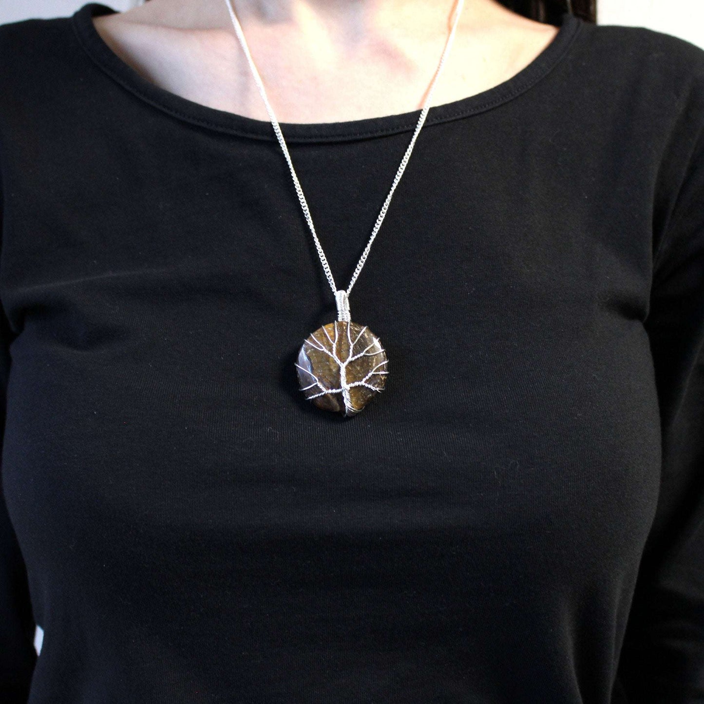 Edelstein-Halskette – Baum des Lebens