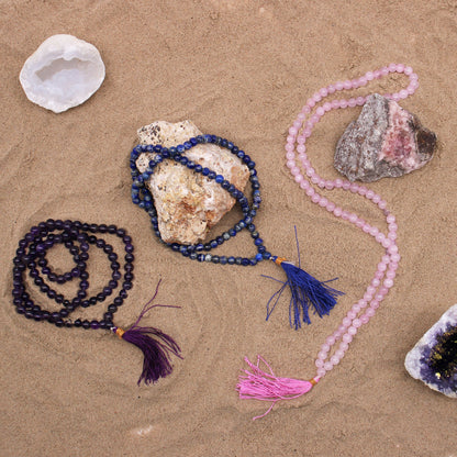 Mala aus Lapislazuli mit 108 Perlen