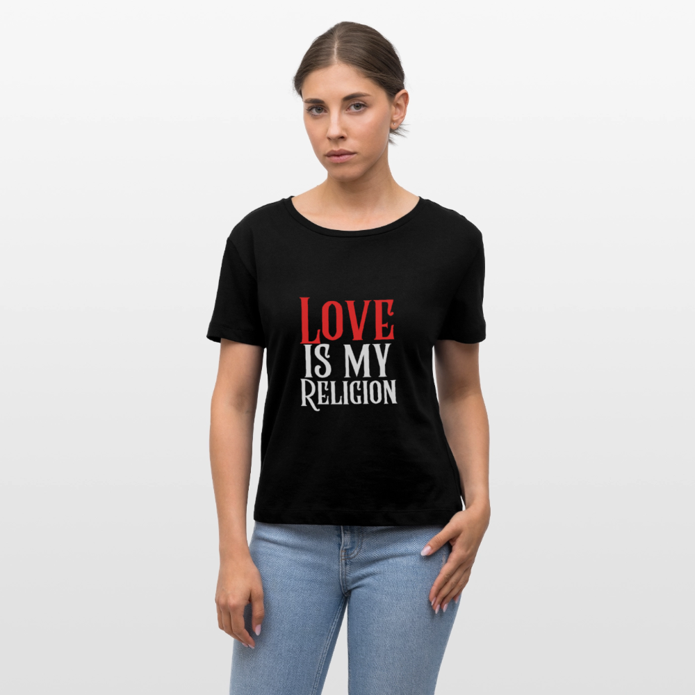 Bio Rundhals Frauen T-Shirt RELIGION