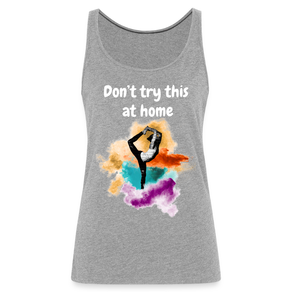Frauen Premium Bio Tank Top DON'T TRY Grau meliert