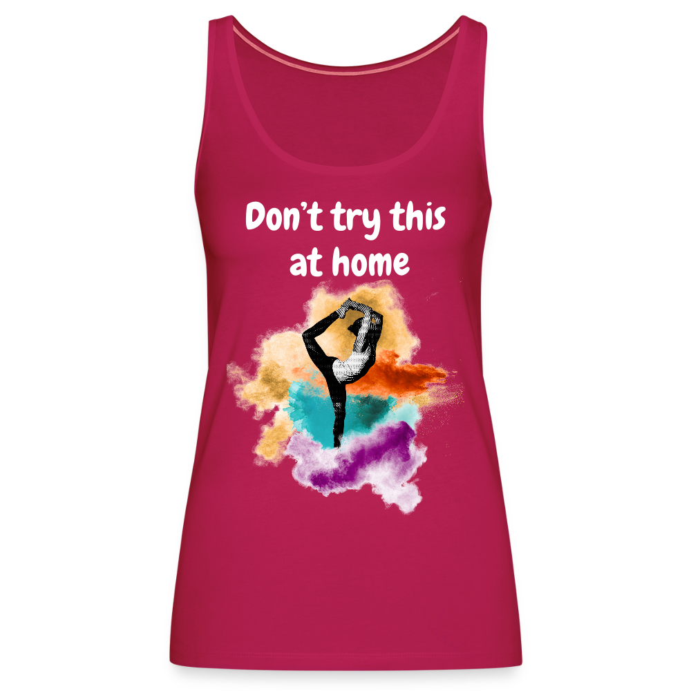 Frauen Premium Bio Tank Top DON'T TRY dunkles Pink