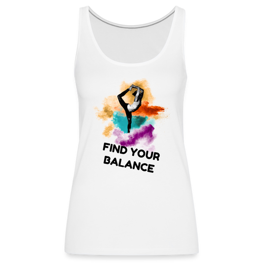 Frauen Premium Tank Top BALANCE Weiß