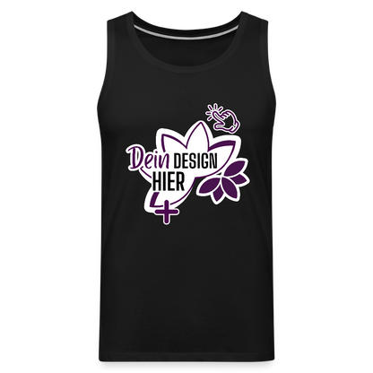 Premium Männer Tank Top Schwarz