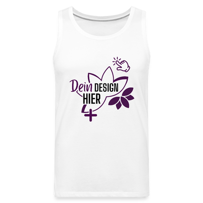 Premium Männer Tank Top Weiß