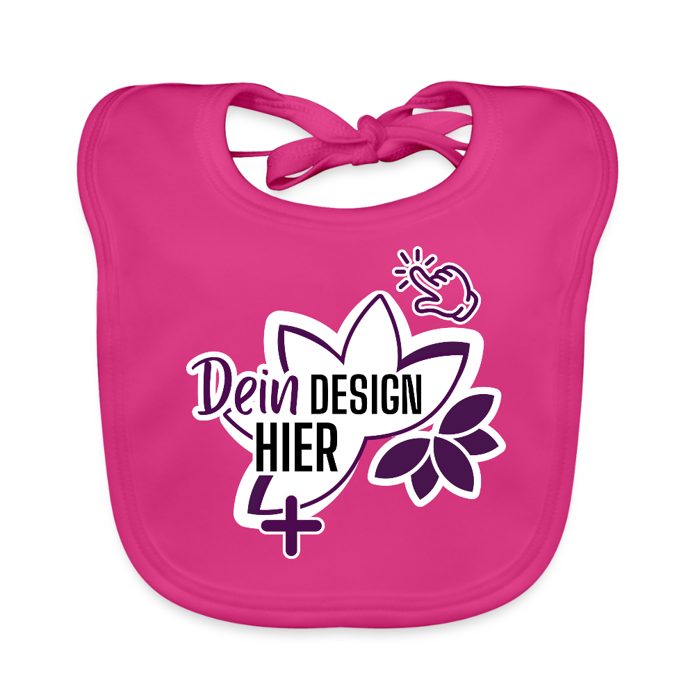 MyEcoStyle Bio Baby Lätzchen Fuchsia