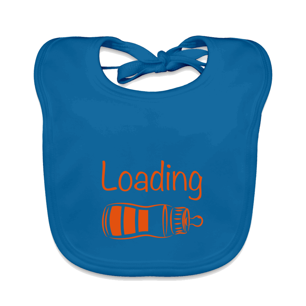 Bio Baby Lätzchen LOADING Pfauenblau