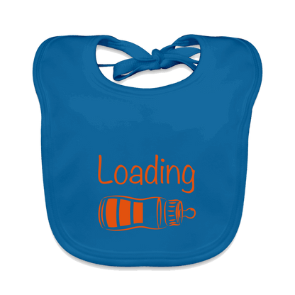 Bio Baby Lätzchen LOADING Pfauenblau