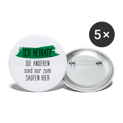 Buttons klein (5stk) ICH HEIRATE