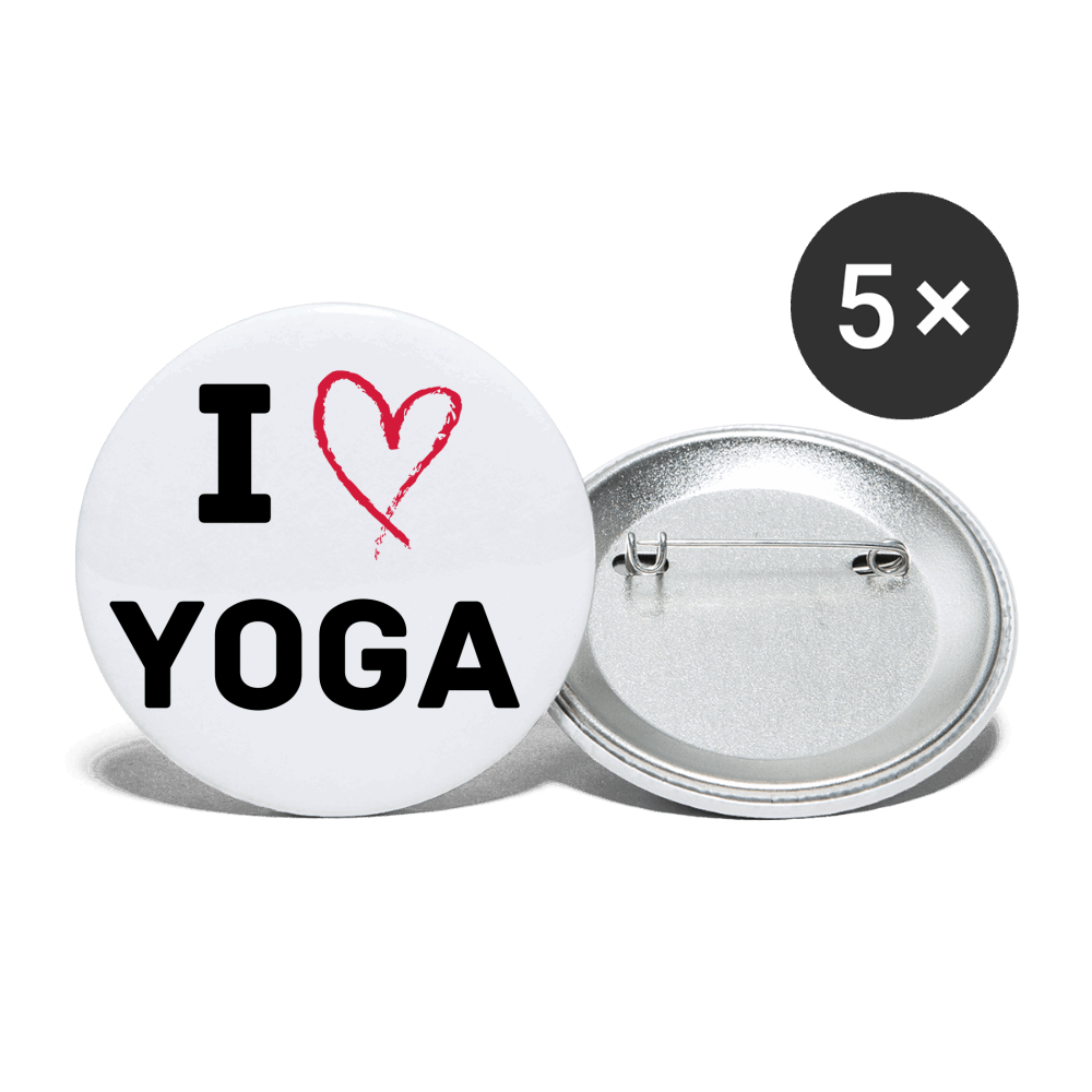 Buttons mittelgroß (5stk) LOVE YOGA
