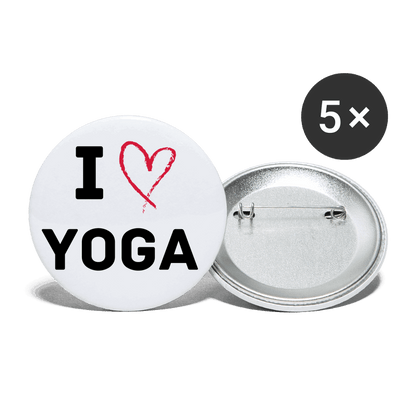 Buttons mittelgroß (5stk) LOVE YOGA