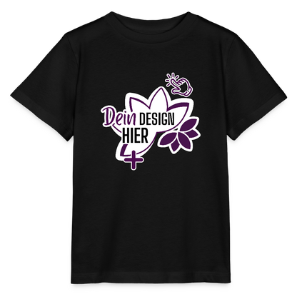 MyEcoStyle Bio Kinder T-Shirt Schwarz