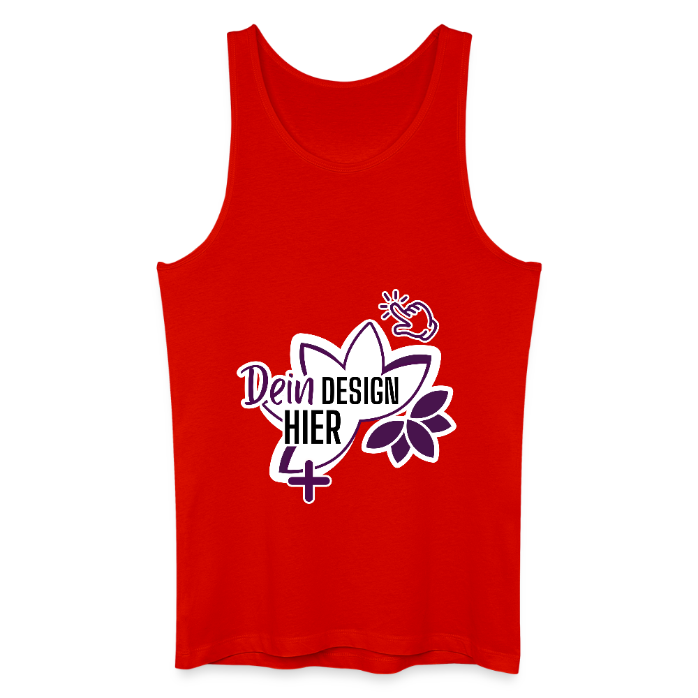 MyEcoStyle Bio Männer Tank Top Rot