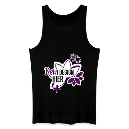 MyEcoStyle Bio Männer Tank Top Schwarz