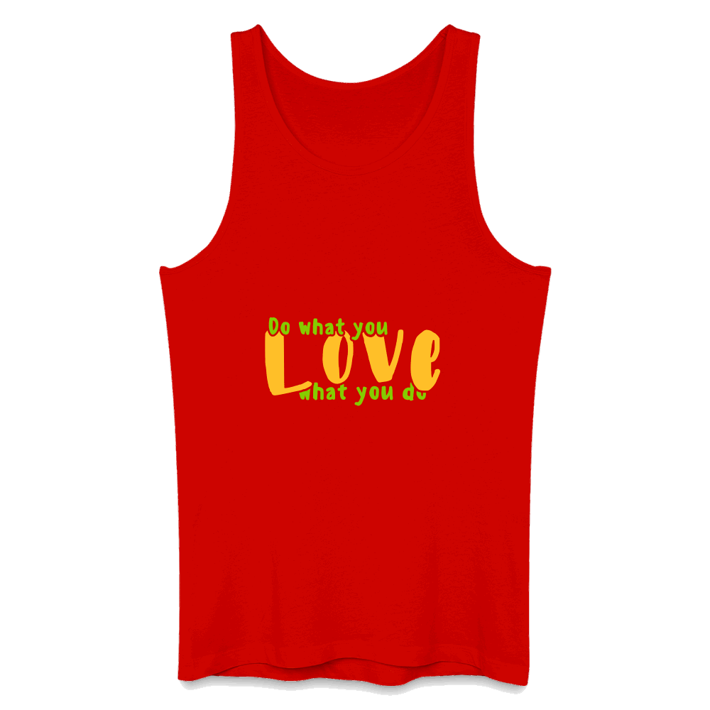 Bio Männer Tank Top DO Rot