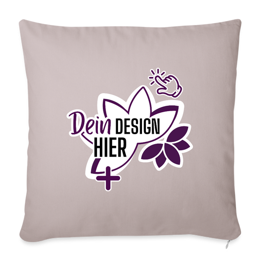 MyEcoStyle Sofakissen mit Füllung 45 x 45 cm helles Taupe