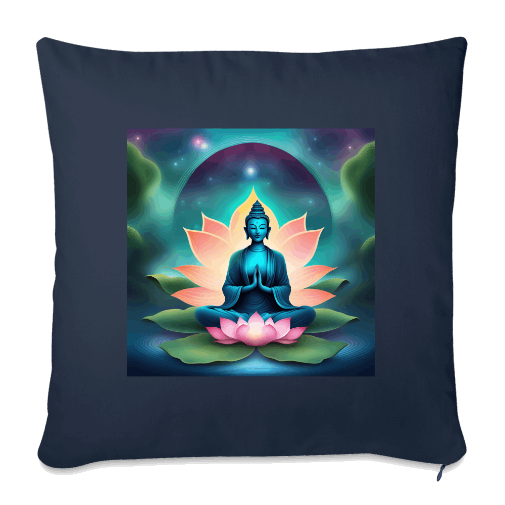Baumwolle Sofakissenbezug LOTUS Navy