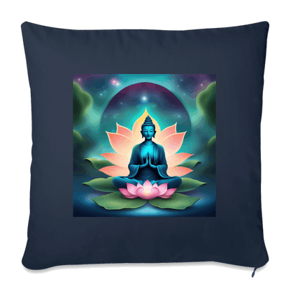 Baumwolle Sofakissenbezug LOTUS Navy