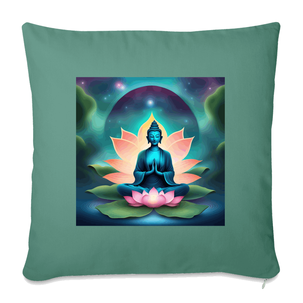 Baumwolle Sofakissenbezug LOTUS Tanngrün