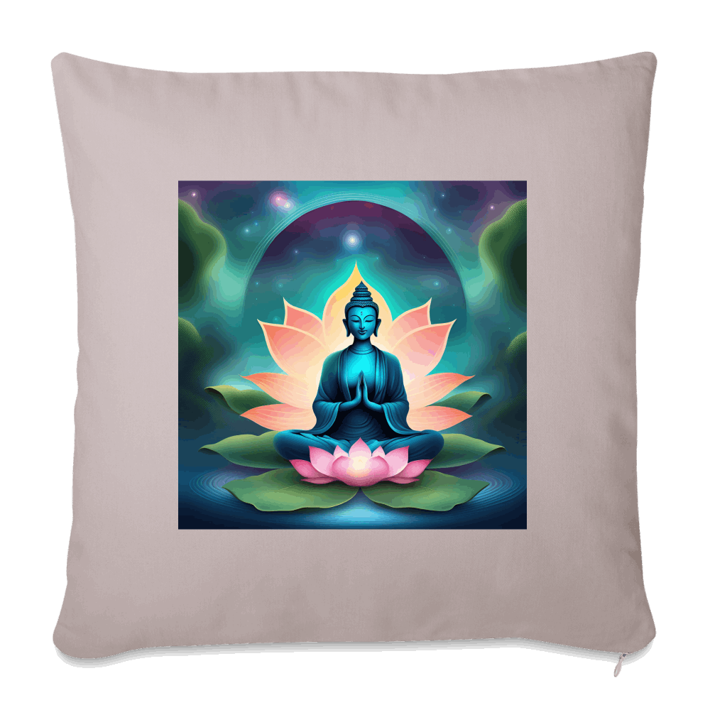 Baumwolle Sofakissenbezug LOTUS helles Taupe