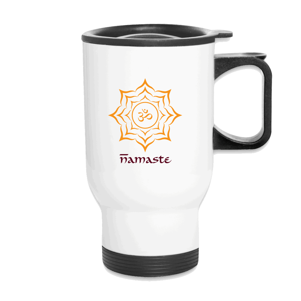Thermobecher OM NAMASTE Weiß