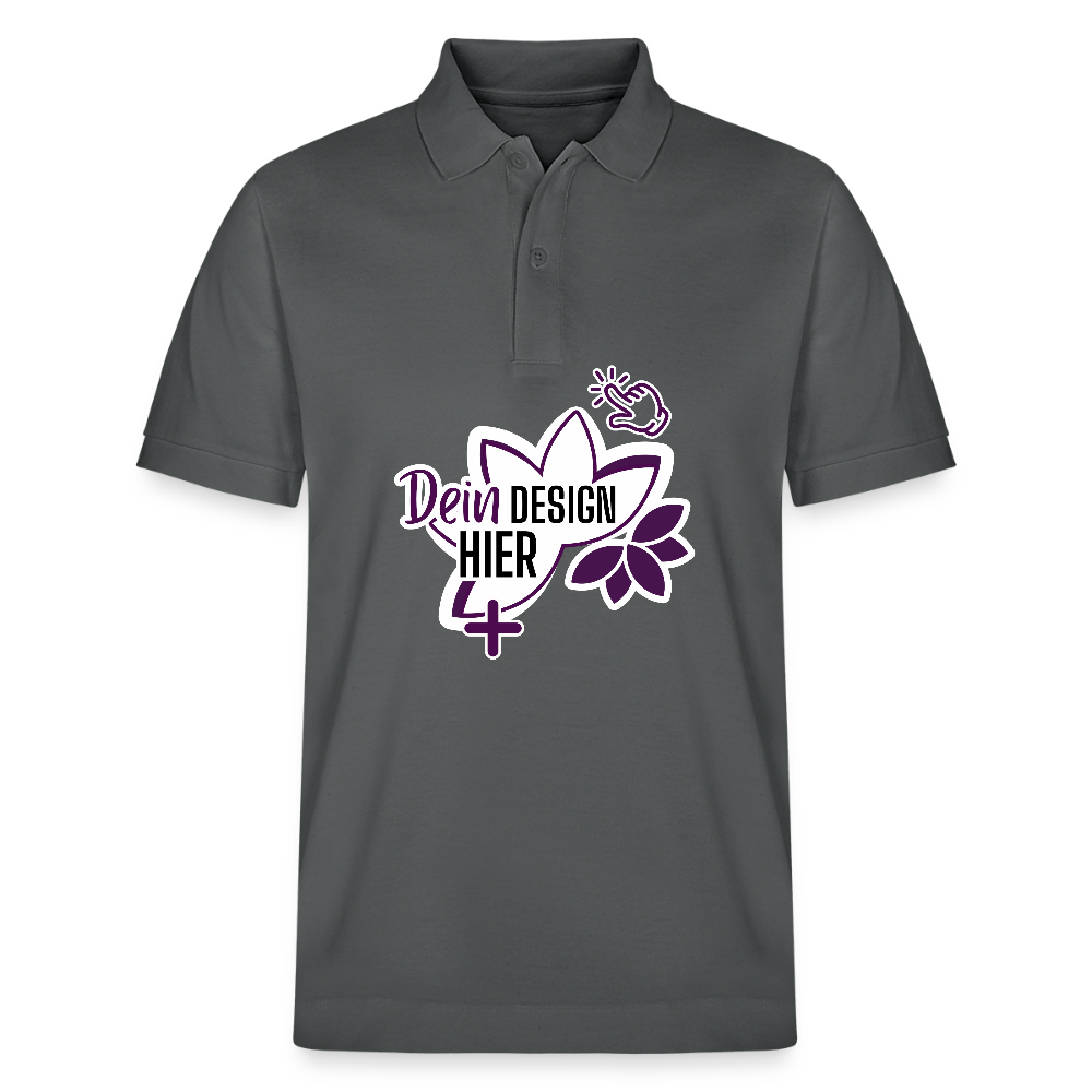 MyEcoStyle Bio Unisex Poloshirt Anthrazit