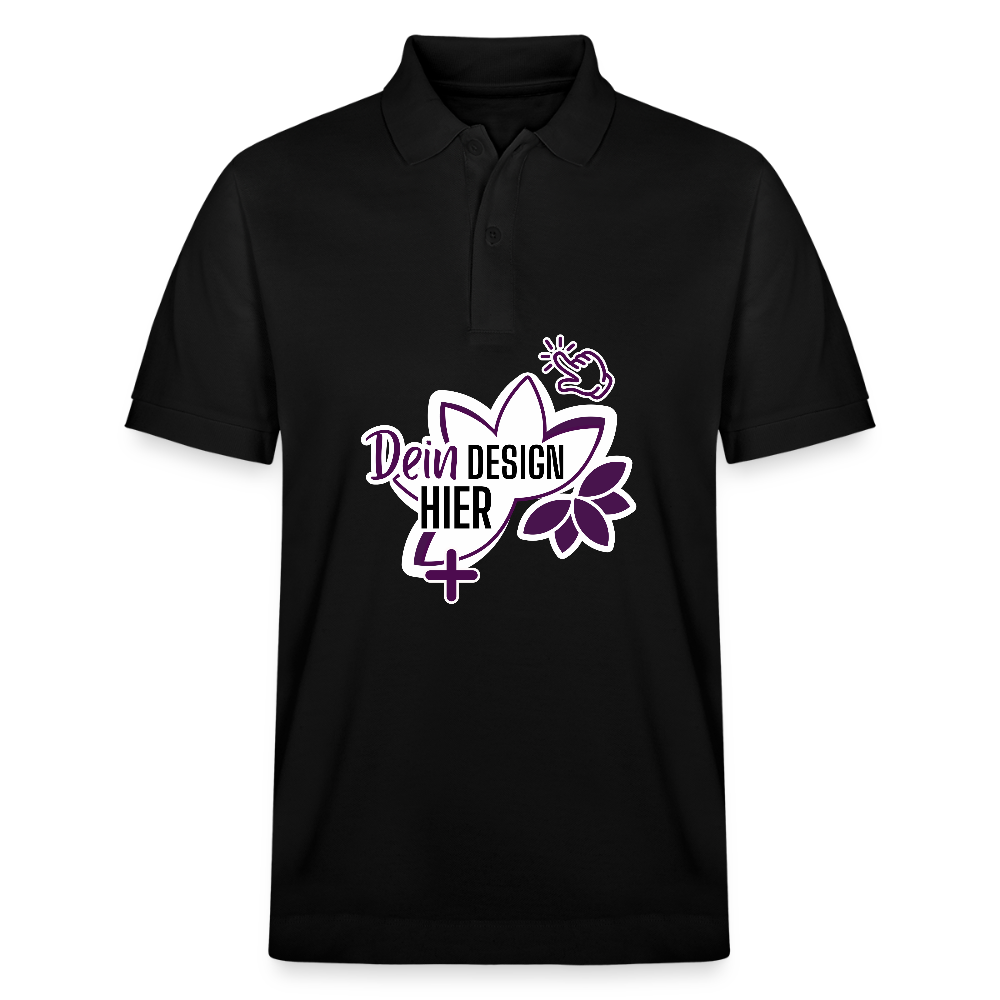 MyEcoStyle Bio Unisex Poloshirt Schwarz