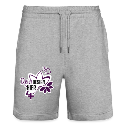 MyEcoStyle Bio Unisex Joggingshorts Grau meliert