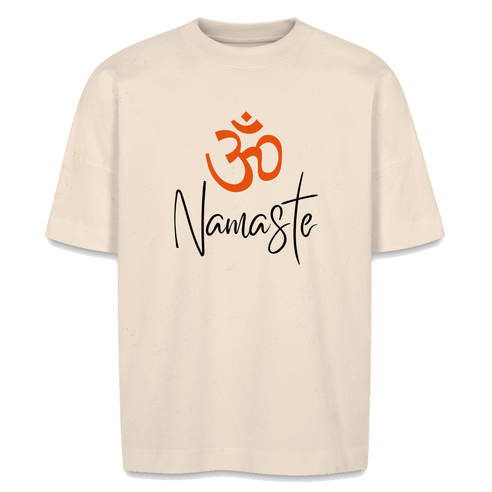 Bio Unisex Oversize T-Shirt NAMASTE Naturweiß