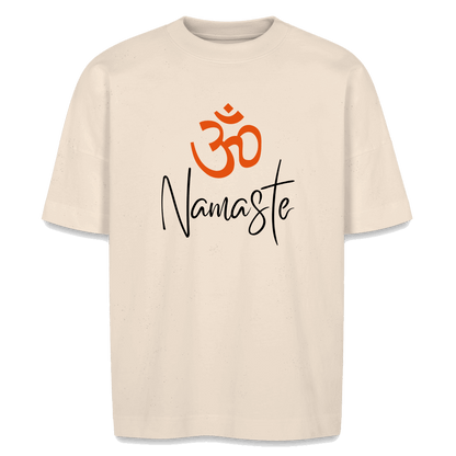 Bio Unisex Oversize T-Shirt NAMASTE Naturweiß