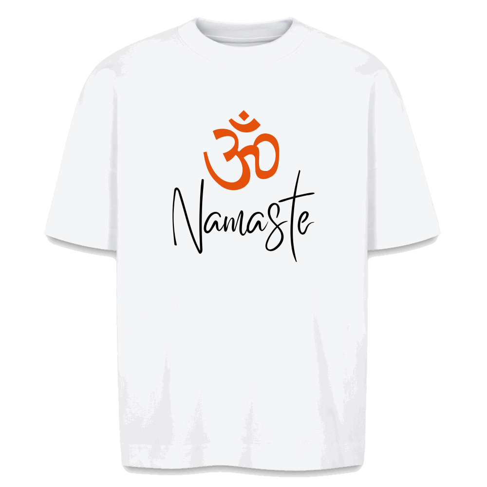Bio Unisex Oversize T-Shirt NAMASTE Weiß