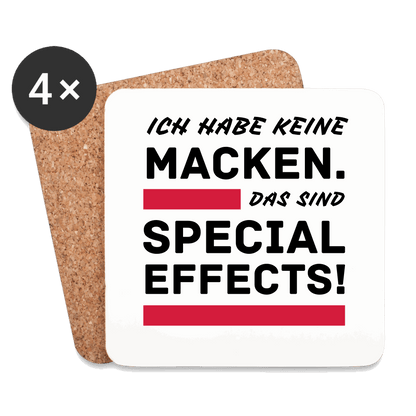 Untersetzer (4er-Set) MACKEN Weiß One size