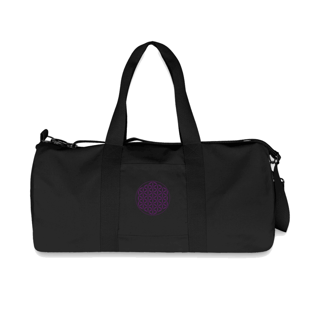 Recycelte Tasche BLUME Schwarz