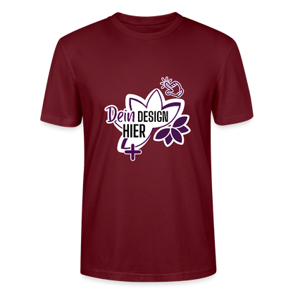 MyEcoStyle Bio Unisex T-Shirt Burgunderrot