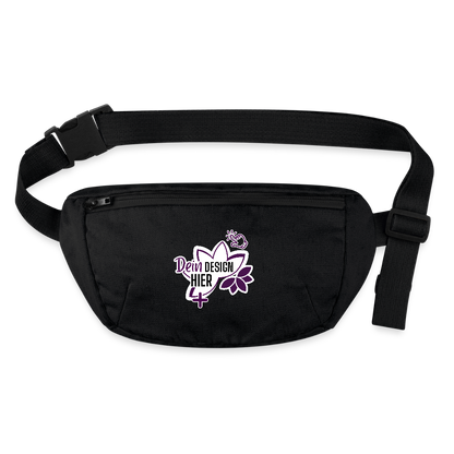 Personalisierbare Gürteltasche aus Baumwolle – MyEcoStyle Schwarz