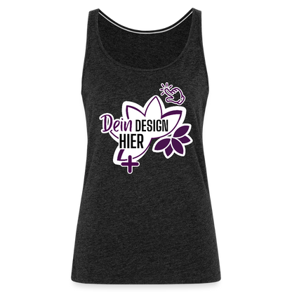 Personalisierbares Premium Tank Top für Frauen – MyEcoStyle Anthrazit