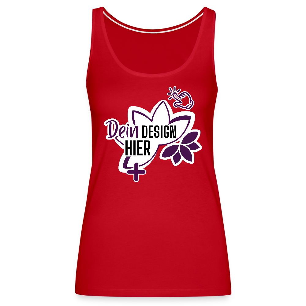 Personalisierbares Premium Tank Top für Frauen – MyEcoStyle Rot