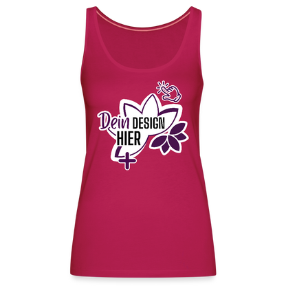 Personalisierbares Premium Tank Top für Frauen – MyEcoStyle dunkles Pink
