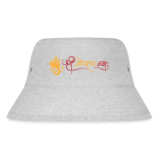 Recycelter Bucket Hat GANESHA Grau meliert