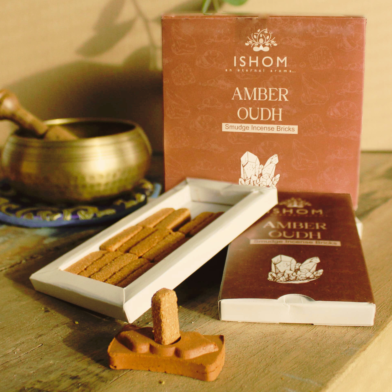 ISHOM Amber Oudh Räuchersteine